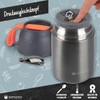 Dimono® Thermobehälter Warmhaltebehälter; Lunch-Box To-Go Lebensmittelbehälter Essensbehälter Speisegefäß aus Edelstahl