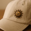 C0084 Sun and Moon Pin Badge Antique Pin 0.8 inch