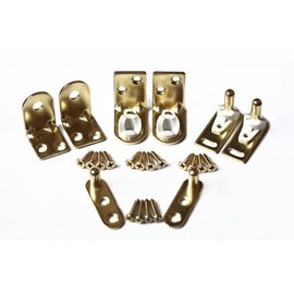 Cafe Door Hinges by Cafe Doors Emporium | Double Acting Premium Cafe Door Gravity Hinge Heavy Duty Hardware Set in Polished Brass - For Saloon Bar Pub Western Swinging Doors by Cafe Doors Emporium