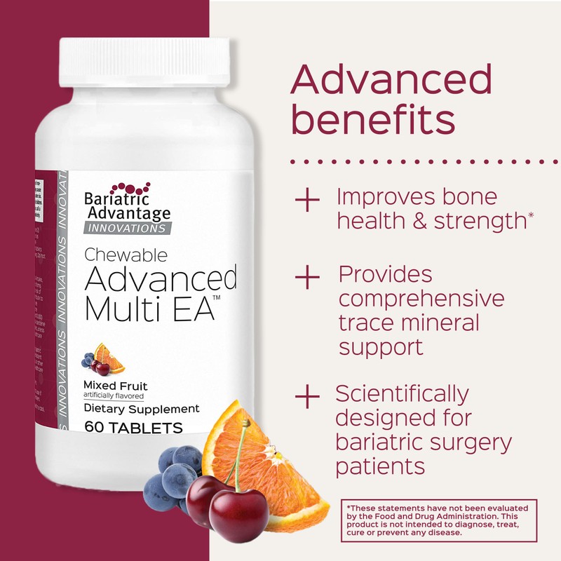 Bariatric Advantage Chewable Advanced Multi EA, High Potency Daily Multivitamin