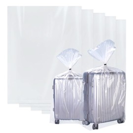 Extra Large Gaint Transparent Plastic Storage Bags, Pack of 5 Giant Storage Bags, Reusable Moving Bags for Large Plush Toys, Luggage, Suitcase, Clothing (100 x 150 cm)