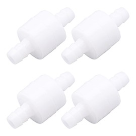 Be In Your Mind 4 Pieces 8mm Disposable Check Valve Disposable Air Water Gas Check Valve Plastic Disposable Check Valve for Water Treatment Air Purification