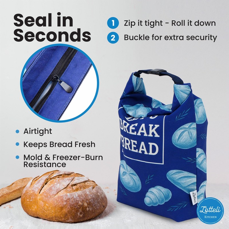 LOTTELI Reusable Bread Bags for Homemade Bread & Sourdough –