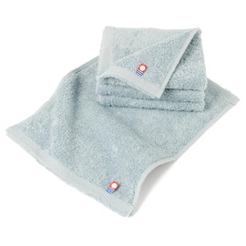 Towel Handkerchief, Set of 4, Men's, Imabari, 1.35, Handkerchief, Made in Japan (Sax Blue)
