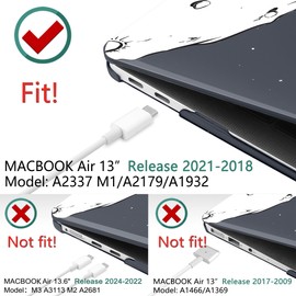 DONGKE Compatible with MacBook Air 13 inch Case 2021 2020 2019 2018 Release A2337 M1 A2179 A1932 with Retina Display & Touch ID, Plastic Hard Shell & Keyboard Cover - Astronaut