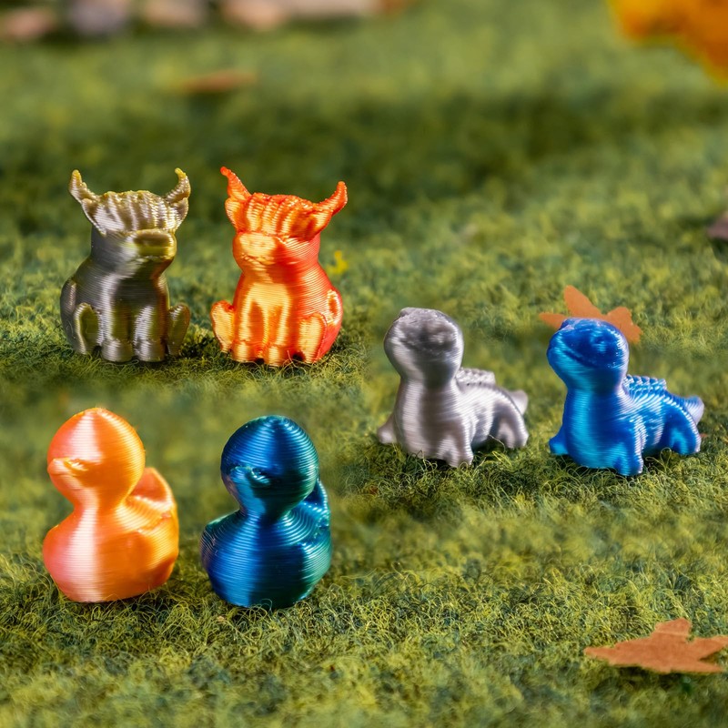150pcs Mini 3D Printed Animals Tiny Animals Plastics Figures Miniature
