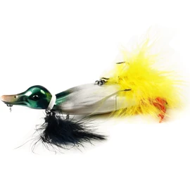 VMSIXVM Duck Lures for Bass Fishing, Realistic Topwater Baby Duckling Baits Floating Artificial Hard Swimbaits for Pike Musky Catfish Freshwater Saltwater Fishing, 4.8 inch