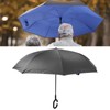 Inverted Reverse Upside Down Umbrella with C Shaped Handle Anti