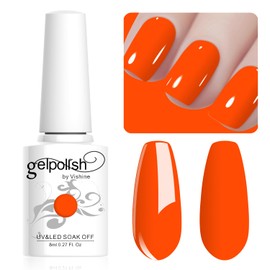 Vishine Fluorescent Orange Gel Nail Polish 8ml UV LED Gel Nail Art DIY Manicure for Girls Women #061