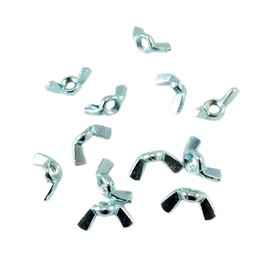 5/16-18 Wing Nuts - Zinc Plated Forged Steel Wing Nut Butterfly Nuts Butterfly Wing Nuts Wingnuts 5/16-18 Metal Wing Nuts Wing Nut Fasteners (12)