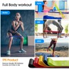 TBONEEY 5 Pack Bandas Elasticas Fitness, Bandas de Ejercicio Resistencia