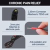 4Pack Lead Wires for TENS Machines, Flexible 2.35mm Electrode Cables,