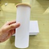 Sublimation Blank Beer Glass Cup Can Shaped Frosted with Bamboo
