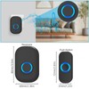 AMFUN Wireless Doorbell, Wireless Doorbell, Wireless Doorbell Set with 593FT