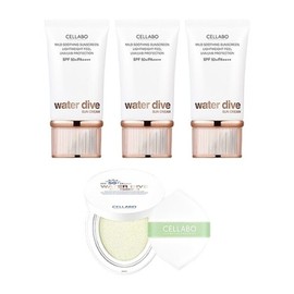Celabo Water Dive Sun Cream Season 3 60g x3 + Sun Cushion 23g / 셀라보 워터 다이브 선크림 시즌3 60g x3 + 선쿠션 23g