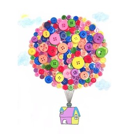 1 Bottle Mixed Sewing Buttons Round Resin Buttons for Clothes Sewing DIY Craft Projects, Pink