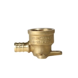 1 Piece XFITTING 1/2" Pex x 3/4" Female Elbow with Drop Ear, Brass