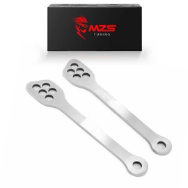 MZS Motorcycle Lowering Link, Drop Links Rear Suspension Kit Accessories Silver Compatible with EX250 EX300 EX400 Z400 Z750S Z800 Z1000 ZX6R ZX9R ZX10R ZX12R ZZR600 ZZR1200