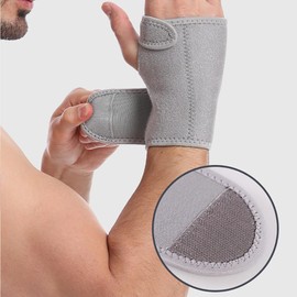 Carpal Tunnel Wrist Brace Night Sleep Wrist Support Wrist Splint Pain Men Women Grey right hand
