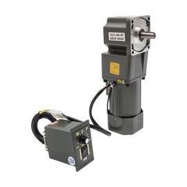 AC High Torque Motor,110V 120W Electric Gear Motor with Variable Speed Adjustable Controller Governor Geared Motor,90°Right Angle Output,1:30K 45RPM 20NM