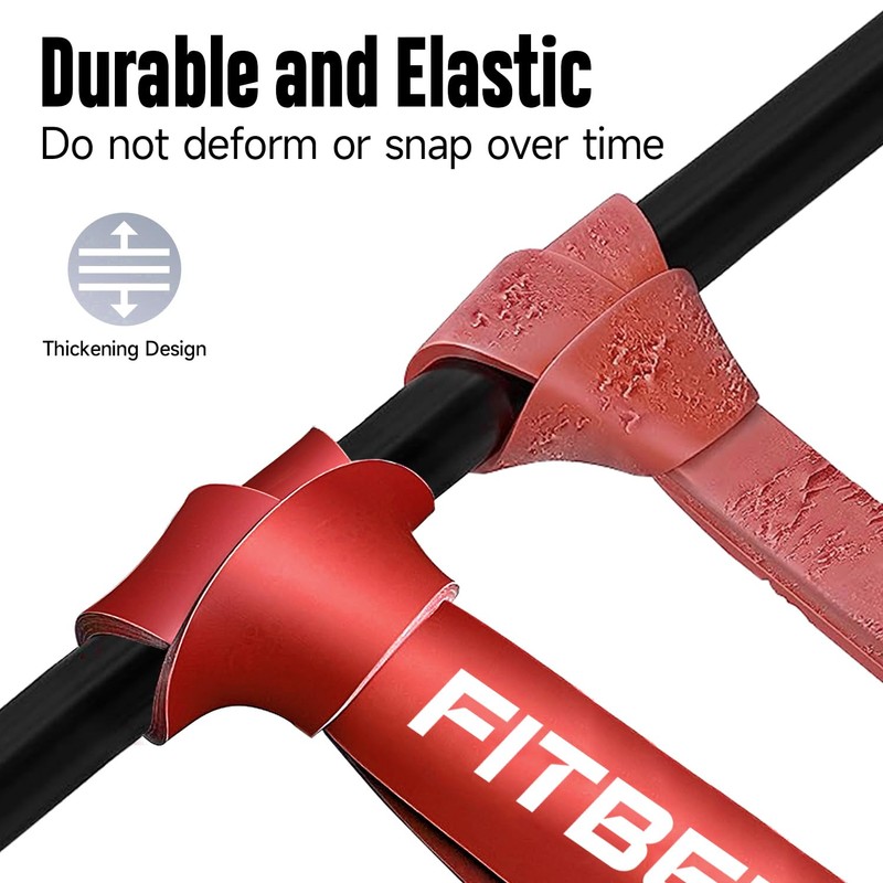 FitBeast Pull Up Bands Set, Yellow&Red 5-35 LBS Resistance Band