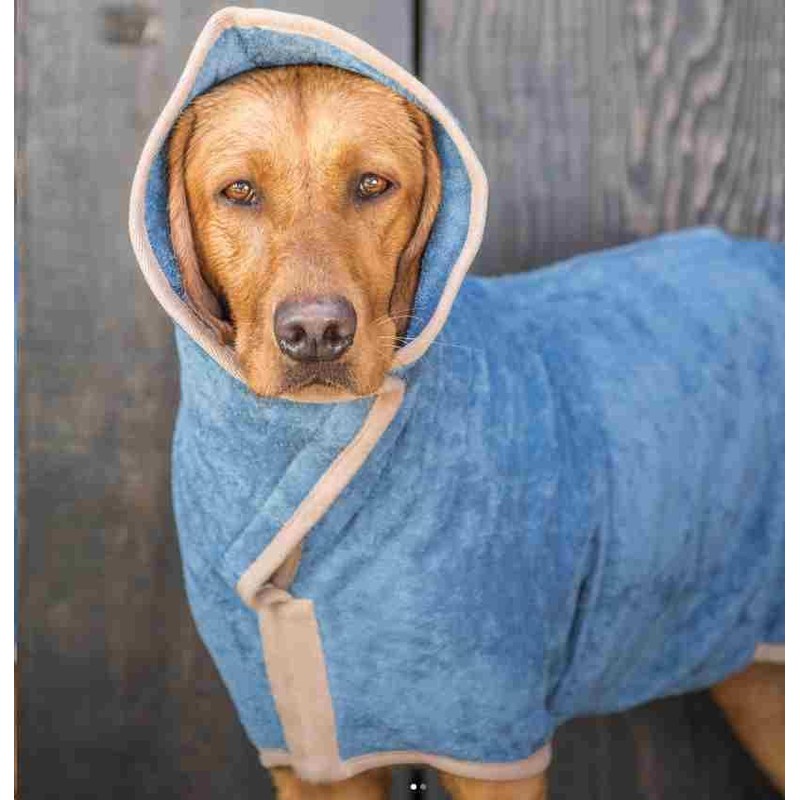 Dog Drying Coat - Classic Collection (S, Sandringham Blue)