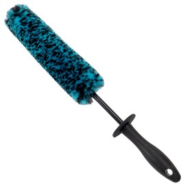 VIKING Wheel Brush, Wheel Cleaner and Barrel Brush, Teal, 16 inch x 2.4 inch