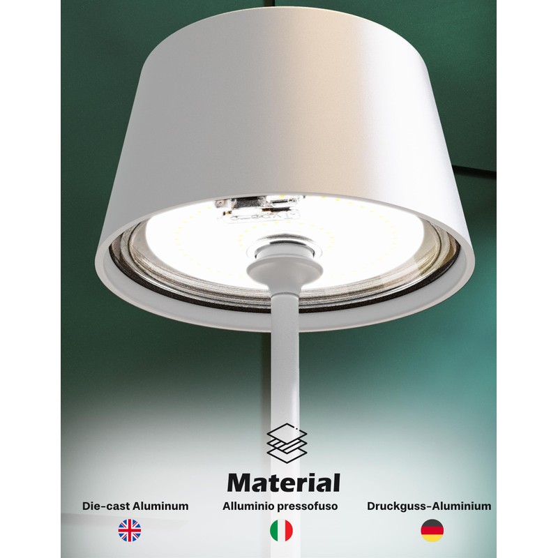 Palmina 842 LED Table Lamp, Dimmable, 4400 mAh LED Table