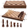 15" Magnetic Chess Set with Foldable Board & Travel Bag