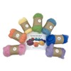 Needle Felting Carded Wool Rainbow Colours Multicoloured Felting Batt 7