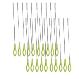 Pokinge 20pcs Straw Cleaner Brush Straw Pipe Brush with Color Handle Multicolor Clean Tools Spiral Brushes for Pipe Nozzles Cleaning(Random Color)