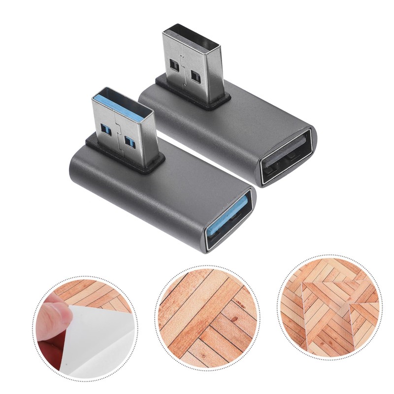 CHILDWEET USB 3.0 90 Degree Adapter 2pcs USB a to