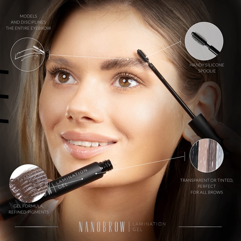 Nanobrow Professional Makeup Eyebrow Gel Brown Colouring Eyebrow Gel Eyebrow
