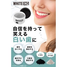 WHITE-INQ Whitening Toothpaste, Bamboo Charcoal Powder, 50% Apatite, 1.1 oz (30 g)
