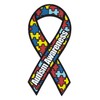 Magnetic Bumper Sticker - Autism Awareness (Puzzle Pieces, Autistic) -