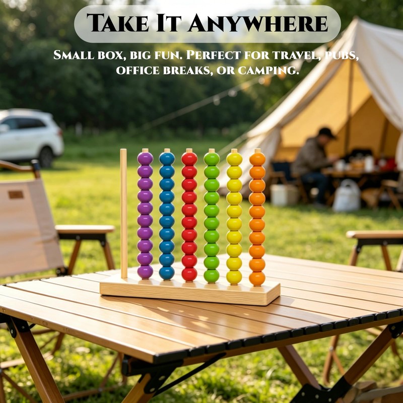 Wooden Color Stacking Puzzle Game for Adults with 20 Challenge
