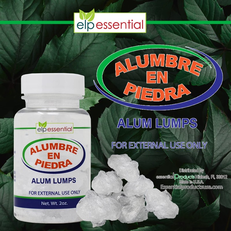ELP ESSENTIAL Alumbre en Piedra Alum Lumps 2 oz
