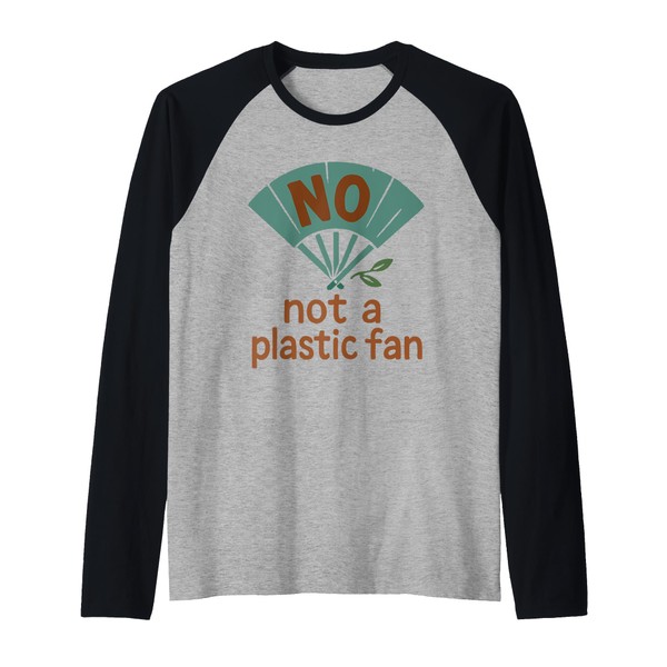 Plastic Free Eco Friendly Zero Waste Sustainable Green Raglan Baseball