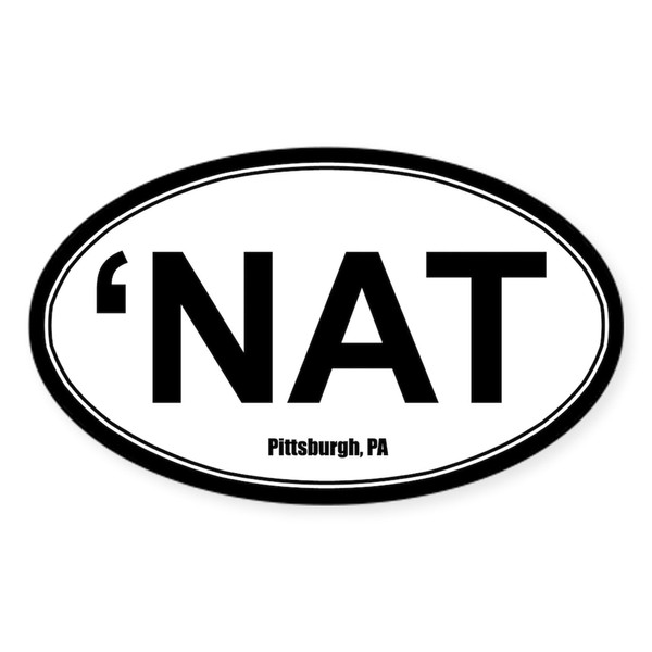 CafePress NAT Sticker White Oval Car Bumper Sticker