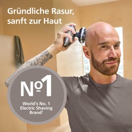 Philips Genuine Replacement Shaving Heads Compatible with Philips Head Shaver Pro HS5980, HS7980 and HS9980, ComfortCut Self-Sharpening Blades, Gentle on Skin, Pack of 4, Model HS740/15