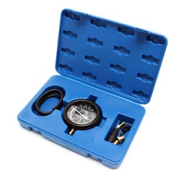 Wiltec Vacuum Tester up to 10 PSI 28 Inch HG, Petrol Pump Tester, Vacuum Tester, Petrol Pump with Hose, Pressure Gauge and Case