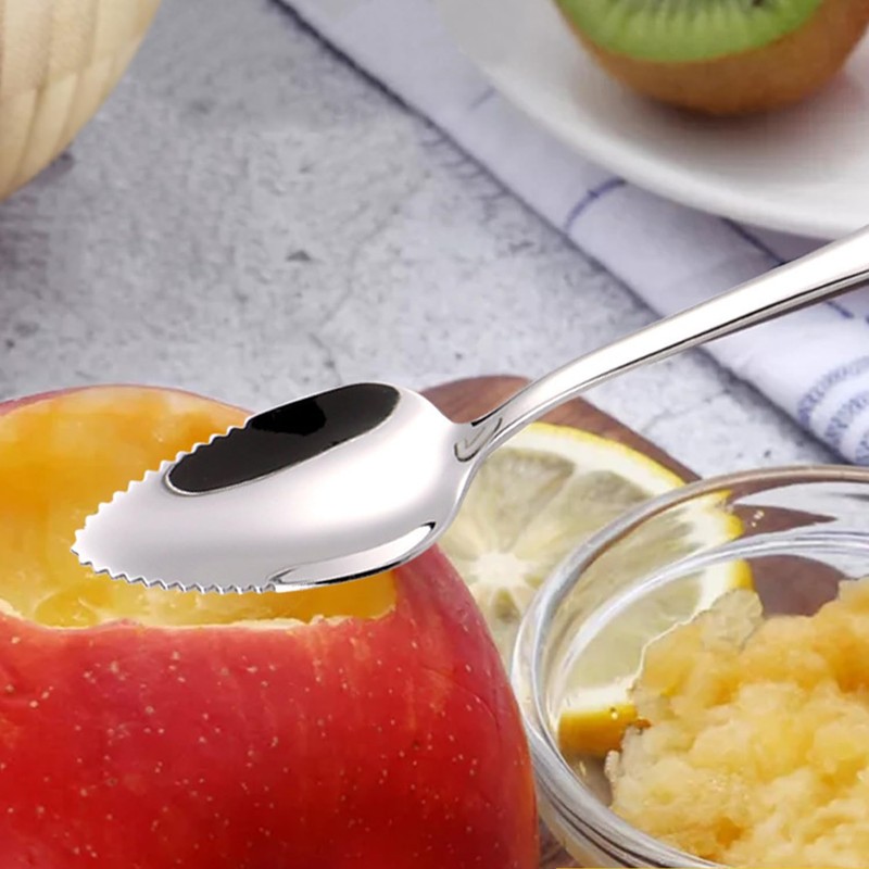 2 Pieces Grapefruit Spoon, Sharp Spoon, Kiwi Spoon, Stainless Steel