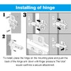 10 PCS Soft Close Cabinet Hinges Cold Rolling Door Hinge