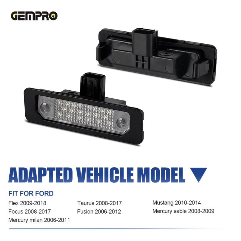 Plug-and-Play LED Car License Plate Lamp for Ford Flex/Taurus/Mustang/Focus Led