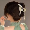 Flower Large Hair Claw Clips Flowers Metal Claw Clips Non