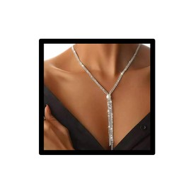 Ushiny Bridal Strass Halskette Jewerly Silber Sparkly Perle Halskette Prom Halskette für Frauen