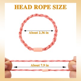 MOTIBACK 48Pcs Boho Hair Ties, 4 Styles Elastic Hair Tie Bracelets for Women, Strong Ponytail Holders for Thin Thick Hair, Sport Work Daily Accessories, Multicolor