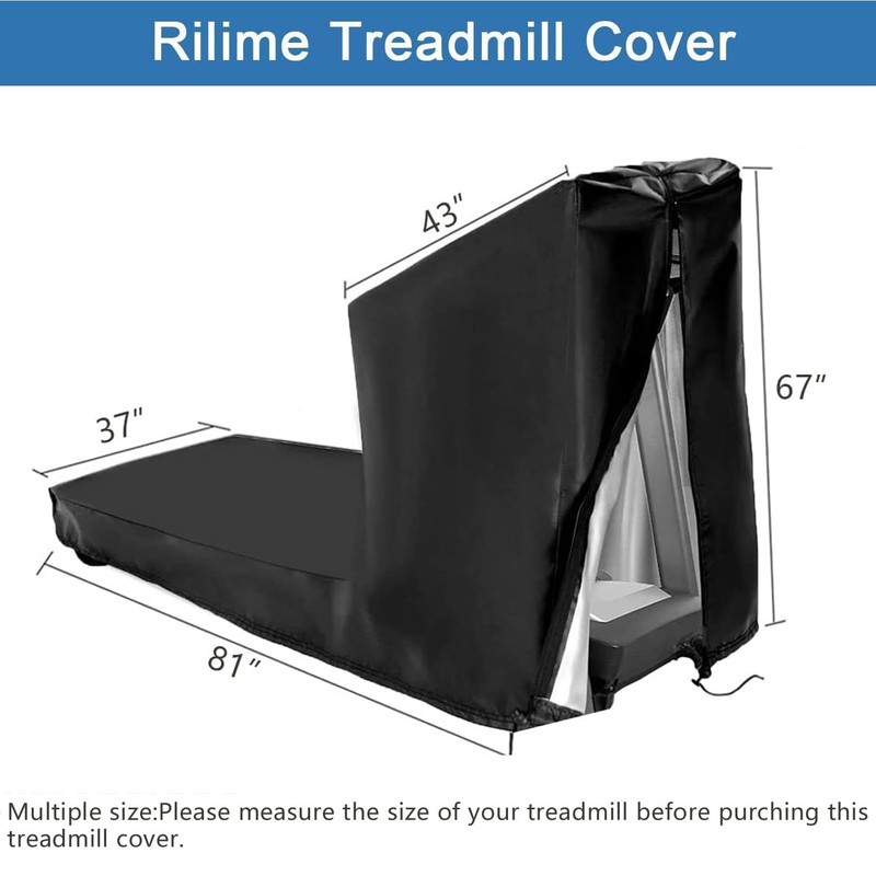 Rilime - Funda protectora impermeable para cinta de correr, funda