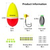 THKFISH Slip Bobber Kit, 35PCS Freshwater Fishing Tackle Kit Slip
