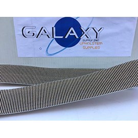 Galaxy Sofa Elastic 20% Stretch Tan Webbing 2" X110Y, UPC901007 (Heavy Duty Material Provide for Sitting)